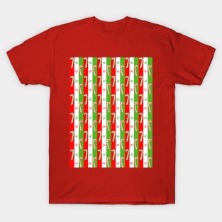 CHRISTMAS Candy Cane Stripes T-Shirt